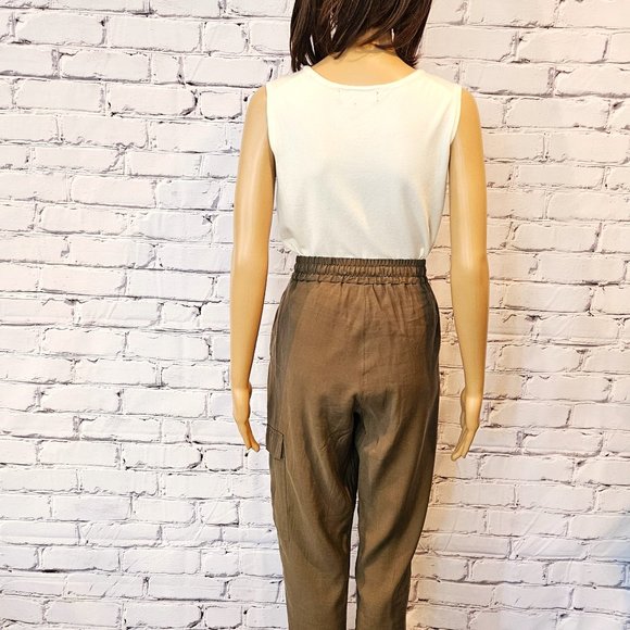 STUDIO POINT, olive green cargo pants - Picture 9 of 11